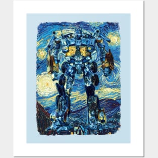 Optimus Prime Van Gogh Style Posters and Art